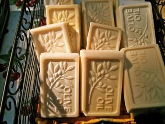 Olive oil bar soaps